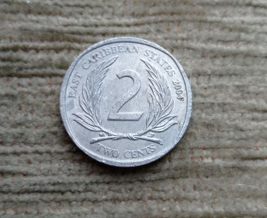 Werty71 Карибские острова 2 цента 2004 Елизавета 2 Карибы