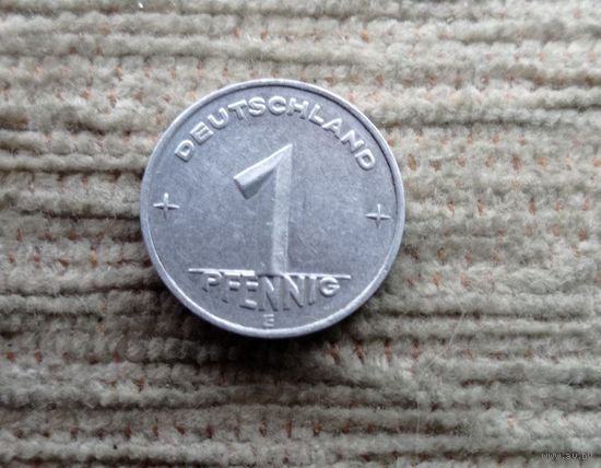 Werty71 Германия ГДР 1 пфенниг 1952 Е E