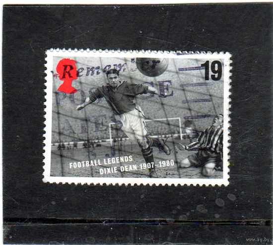 Великобритания.Ми-1625. Футбольные легенды. Дикси Дин 1907-1980. Серия: Чемпионат Европы по футболу.1996.
