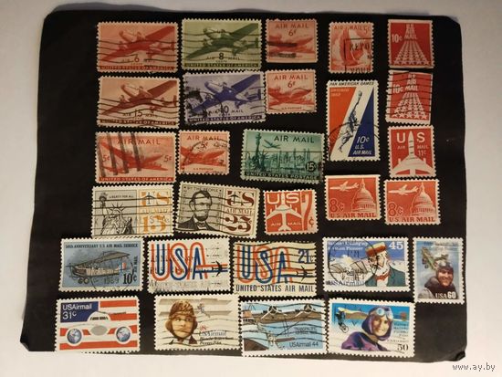 США 28 марок--авиапочта