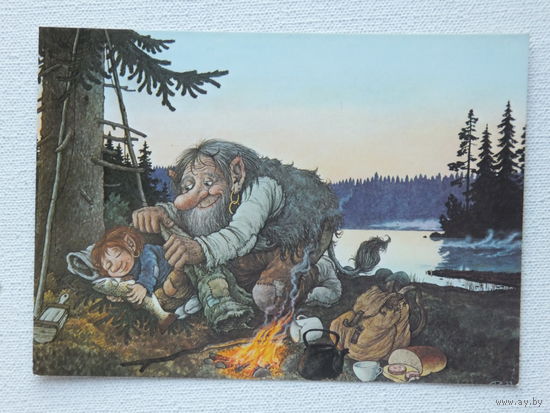 Лидберг лесная семейка 1973   10х15 см