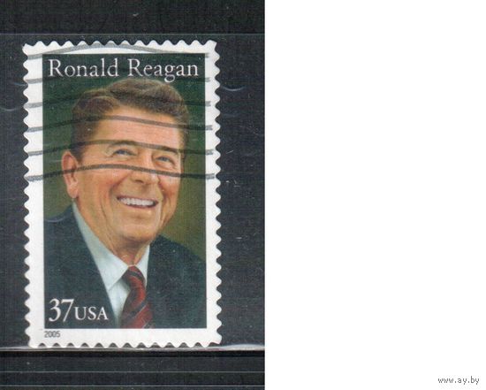 США-2005 (Мих.3905) , гаш., Личности , Рональд Рейган(одиночка)