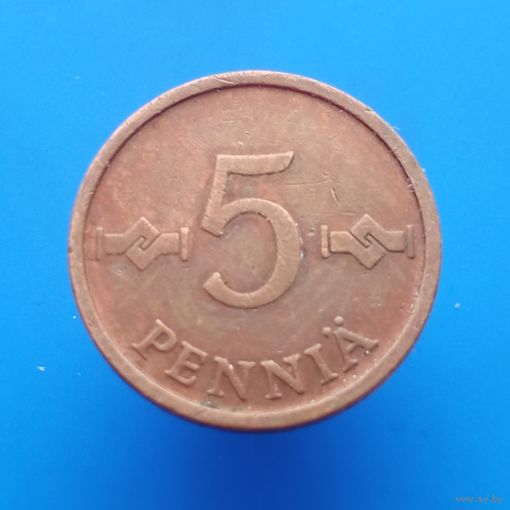 Финляндия 5 пенни 1963