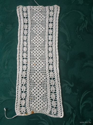 Кружево, ручная работа, длина 30 ширина 10 см