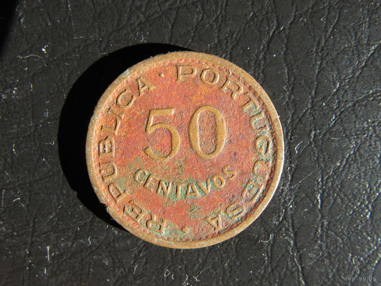 Ангола. 50 центавос. 1955. С 20 копеек. Распродажа коллекции. Смотрите другие лоты.