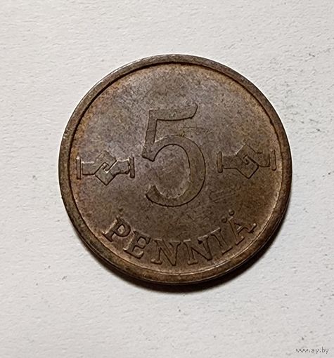 Финляндия 5 пенни, 1970