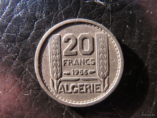 Алжир. 20 франков.1956. С 20 копеек. Распродажа коллекции. Смотрите другие лоты.