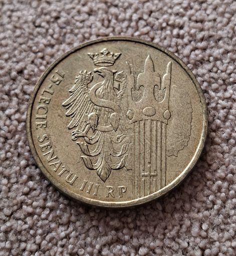 Польша 2 злотых, 2004 15 лет Сенату Республики Польша aUNC