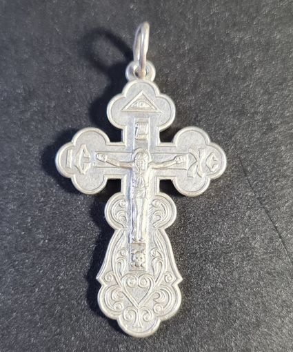 Крестик православный большой 5,8 грамм серебро 925 #34, С РУБЛЯ! МНОГО ЛОТОВ С РУБЛЯ! БЕЗ МЦ