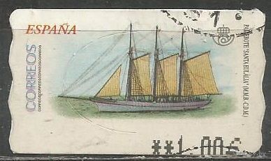 Испания. Парусник "Infanta Isabel". 2002г. 1 марка.