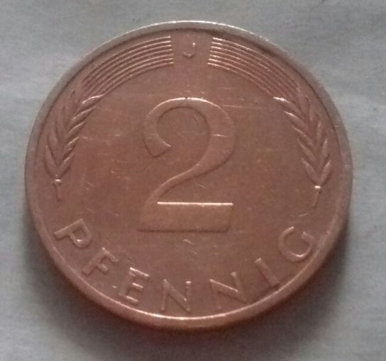 2 пфеннига, Германия 1972 J