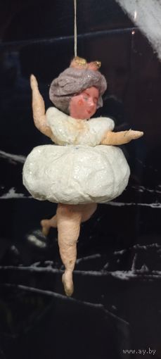 Ёлочная игрушка вата (папье-маше)