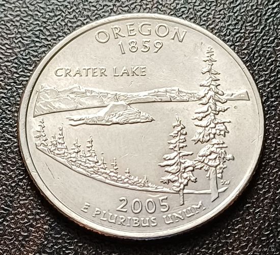США 1/4  доллара, 2005 Квотер штата Орегон    D    ( 1-4-2 )