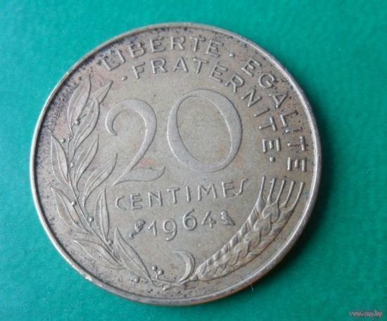 20 сантим Франция 1964 г.в.