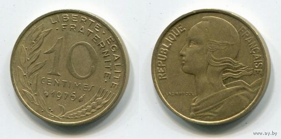 Франция. 10 сантимов (1976)