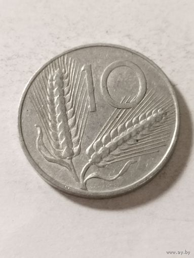 Италия 10 лир 1953