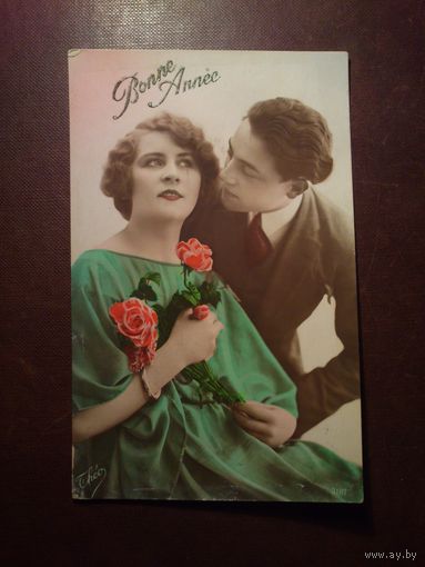 Винтажная открытка,Бельгия.Подписана.Штамп 1925 г.