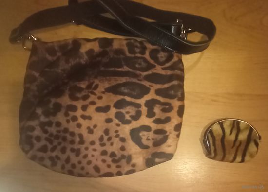 Женская сумочка, 30х20 см. и косметичка, одним лотом