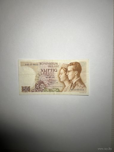 Бельгия. 50 франков. 1966 года. 211249412