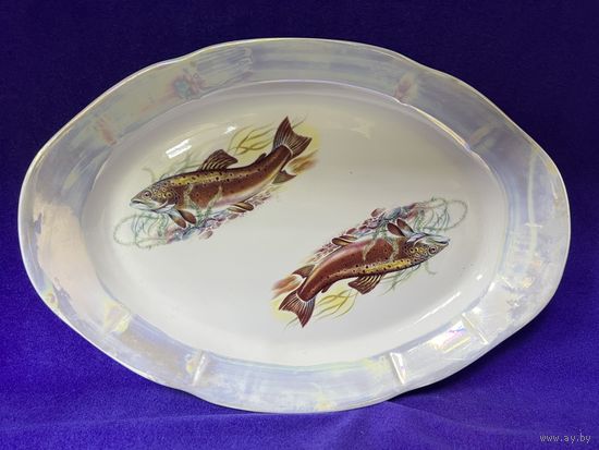 Блюдо большое тарелка рыбы Добруш с рубля