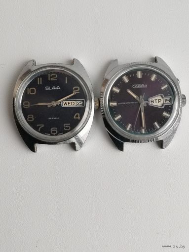 7 Часы СССР СЛАВА 2 штуки с 1 рубля