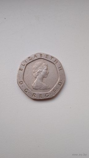Великобритания 20 пенсов 1983 год