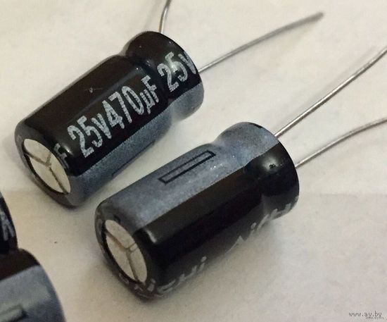470 мкФ - 25 В ((Цена за 25 шт)) 85с Конденсаторы электролитические. Электролиты. аналог к50-35. 470мкФ 25В