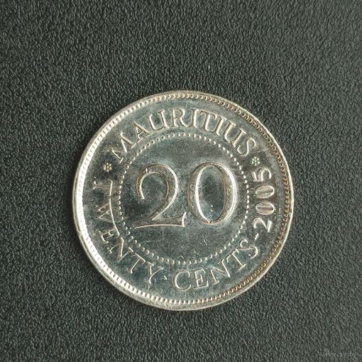 Маврикий 20 центов 2007 г.