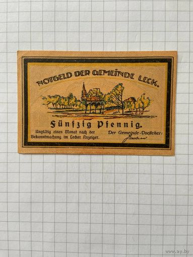 50 пфенигов (нотгельды) г. Германия.-2912