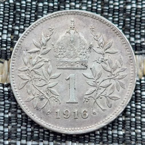 Австрия 1 крона 1916 год. Серебро. Предложи свою цену или обмен! Y50