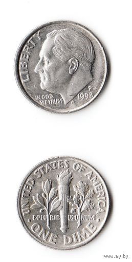 США 10 центов 1998 (P)  года