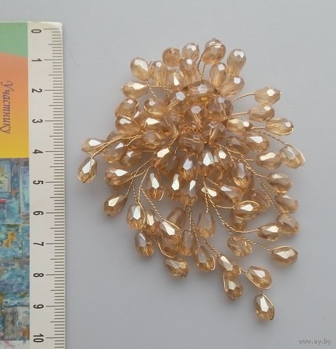 Брошь.Стекло.