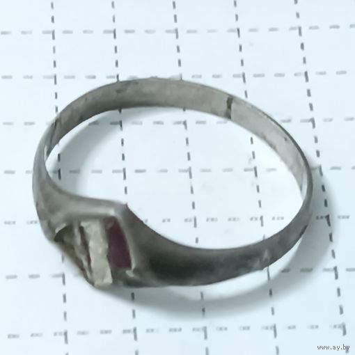 Перстень серебряный ПМВ , флаг Германии, Аg 2,11g. 800 проба. Оригинал . , #100