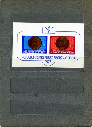 ЛИХТЕНШТЕЙН,1976, БЛОК**,  ИСТОРИЧЕСКИЕ СОБФТИЯ, чистая