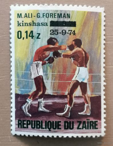 Марка Заир, Конго, знаменитый бой 2-х тяжеловесов Мухамед Али и Грегори Фореман -- ГРОХОТ В ДЖУНГЛЯХ, 1974 г