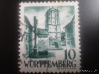 Германия 1948 Вюртемберг фр. зона вход в крепость