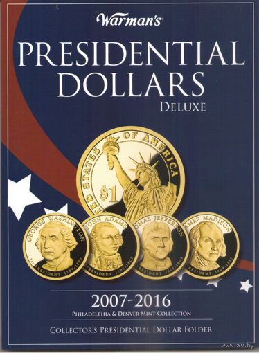 Альбом Warmans Deluxe Однодолларовые монеты Президенты США 2007-2016 г