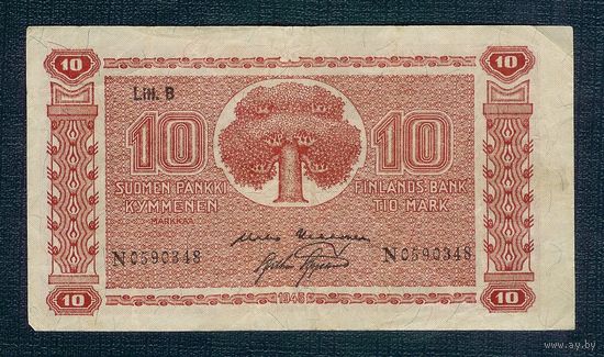 Финляндия, 10 марок 1945 год.