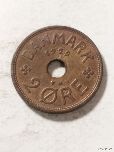 Дания 2 оре 1929