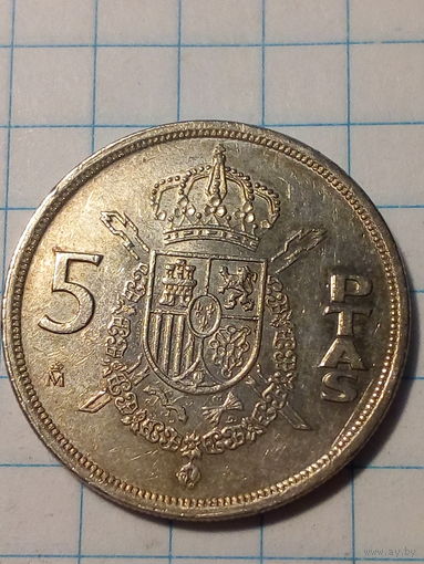 5 песет Испания 1982 год