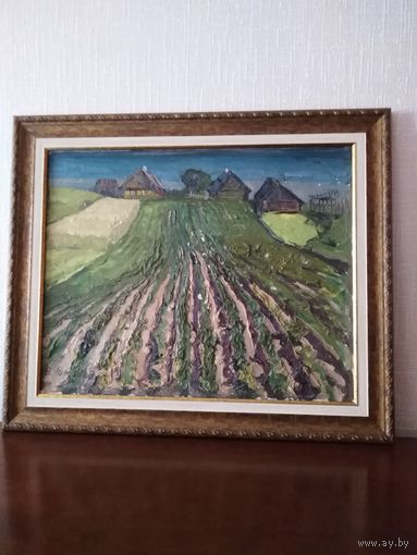 Гомонов В.К.заслуженный художник "Картофельное поле"