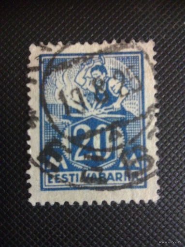 Эстония. Стандарт. 1925г. гашеная