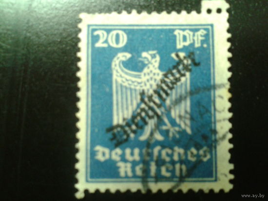 Германия 1924 надпечатка