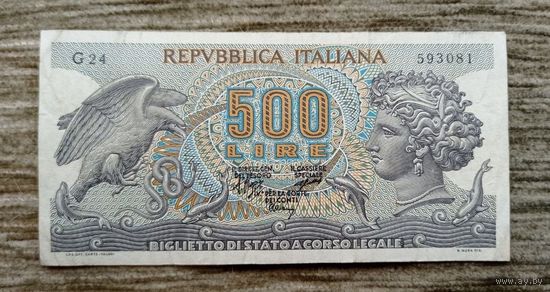 Werty71 Италия 500 лир 1966 1970 банкнота