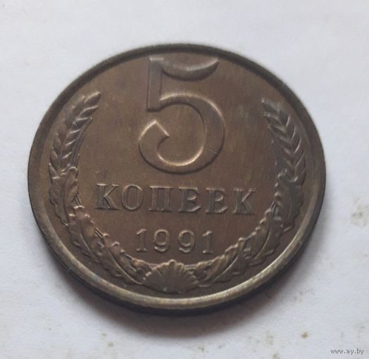 5 копеек 1991л года.