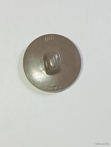 Пуговица  большая пласмасовая ( полная ) Ленинградская фабрика 1973 года . СССР