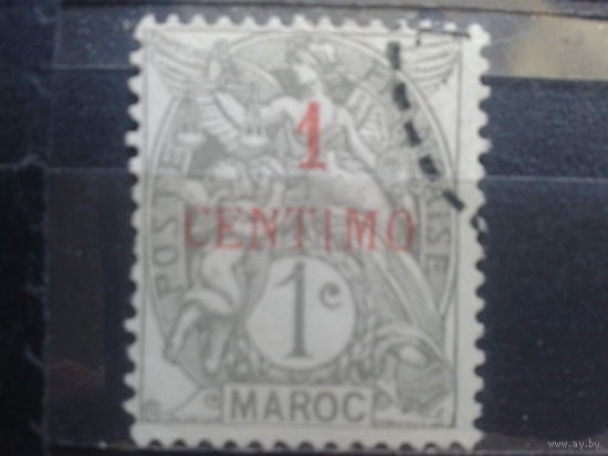 Марокко, Французская почта, 1908, Стандарт, надпечатка