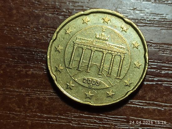 Германия 20 евроцентов 2003 G