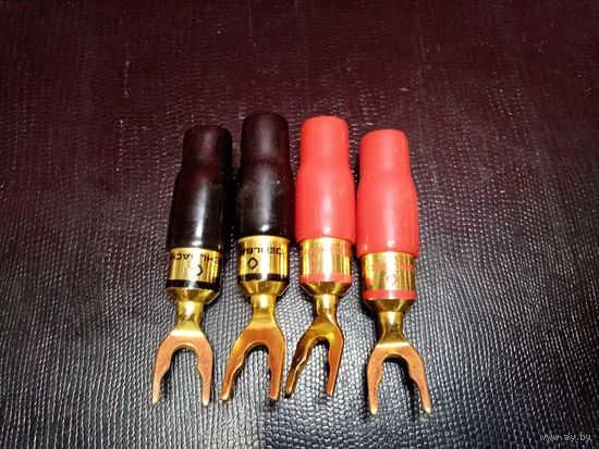 С рубля без мц. Акустические коннекторы, лопатки Oehlbach Germany 5 звезд, длина 7.5см. на кабель 2мм