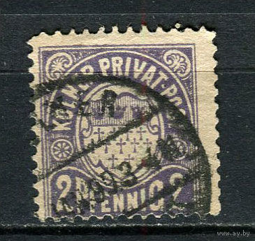 Германия - Кёльн (B.) - Местные марки - 1897/1899 - Герб 2Pf - [Mi.12c] - 1 марка. Гашеная.  (Лот 92CX)